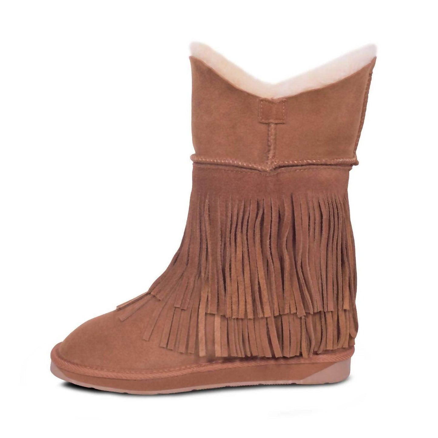 RJ's Fuzzies - Women's Women's Classic Fringed Sheepskin Boot - Rack Hunt -