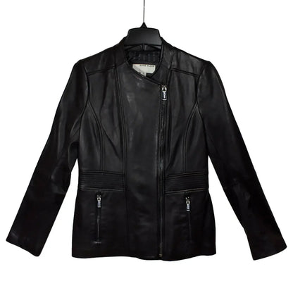 ANNE KLEIN - Women's Leather Scuba Jacket - Rack Hunt