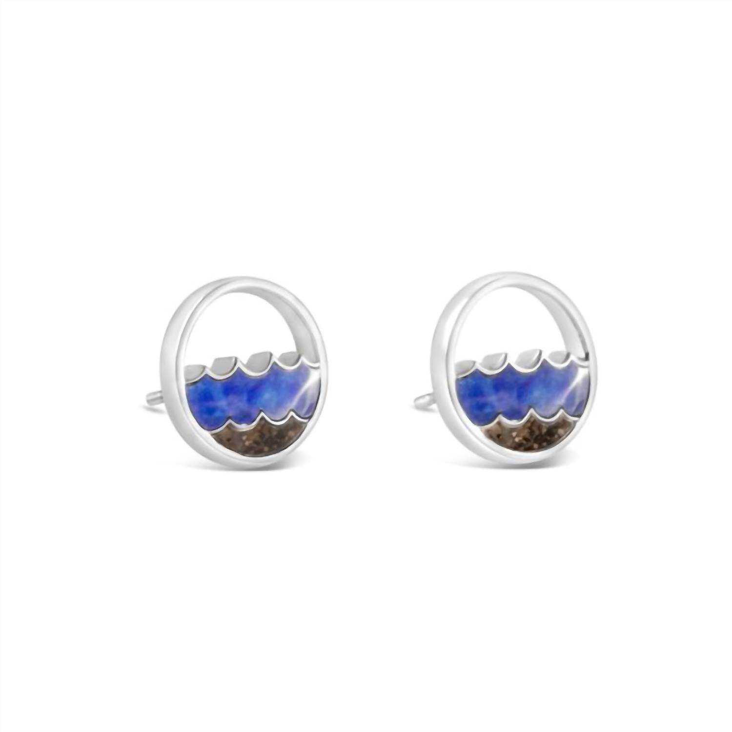 Dune Jewelry - Women's Double Wave Stud Earrings - Rack Hunt