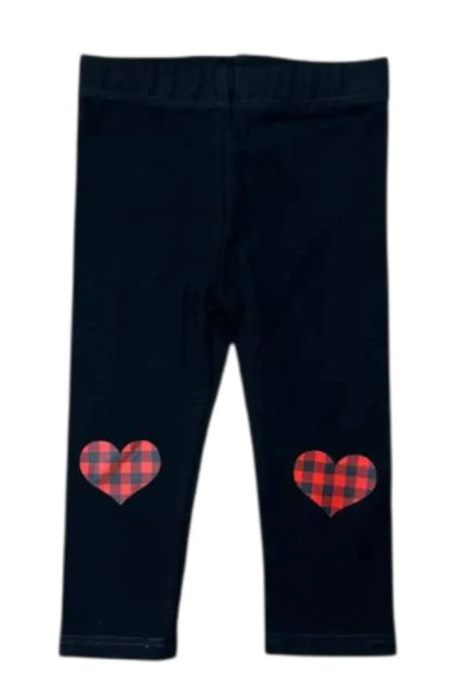 Rock Candy - Kid's Plaid Heart Top With Leggings - Rack Hunt