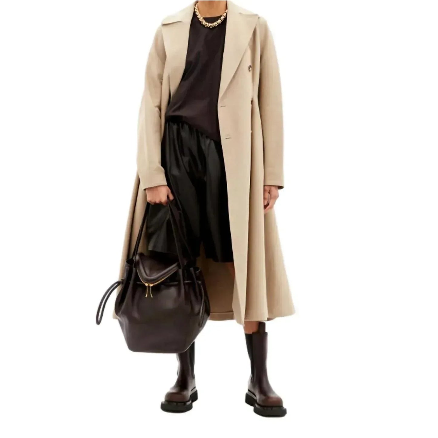 Bottega Veneta - Women's Beak Large Calfskin Shoulder Bag - Rack Hunt