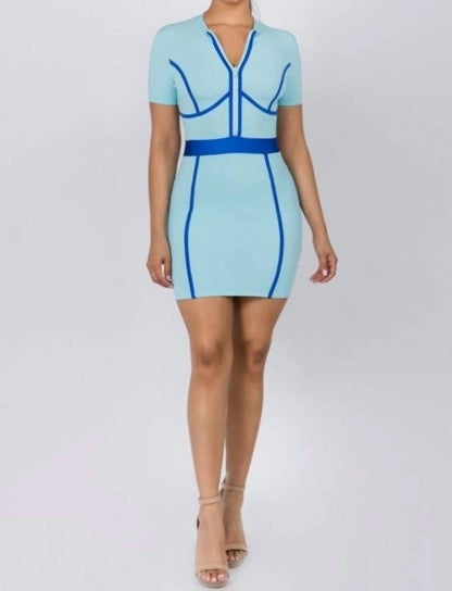 Wont Find Another Short Sleeve Fitted Mini Dress