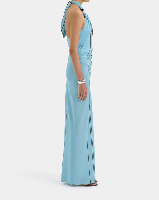 Rioja Halter Scarf Maxi Dress