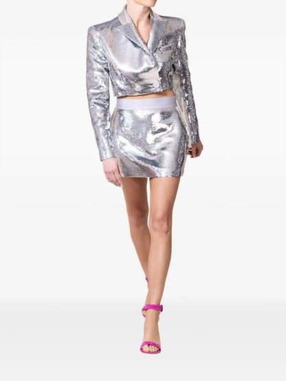 Delon Sequin Mini Skirt