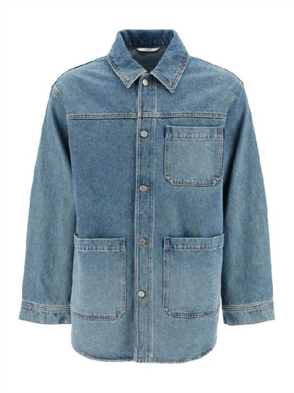 Valentino - Maxi V-logo Denim Shirt - Rack Hunt