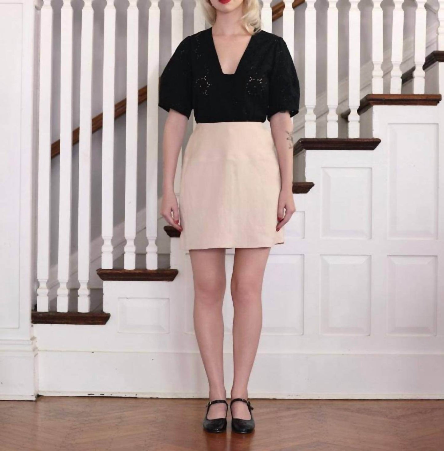 Rose Velvet - Zhenya Linen Skirt - Rack Hunt -