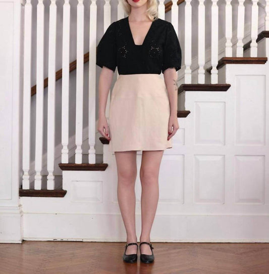 Rose Velvet - Zhenya Linen Skirt - Rack Hunt -