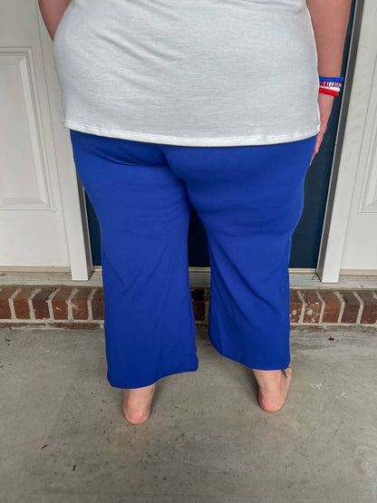 Lucy Wide Leg Stretchy Crop Pants