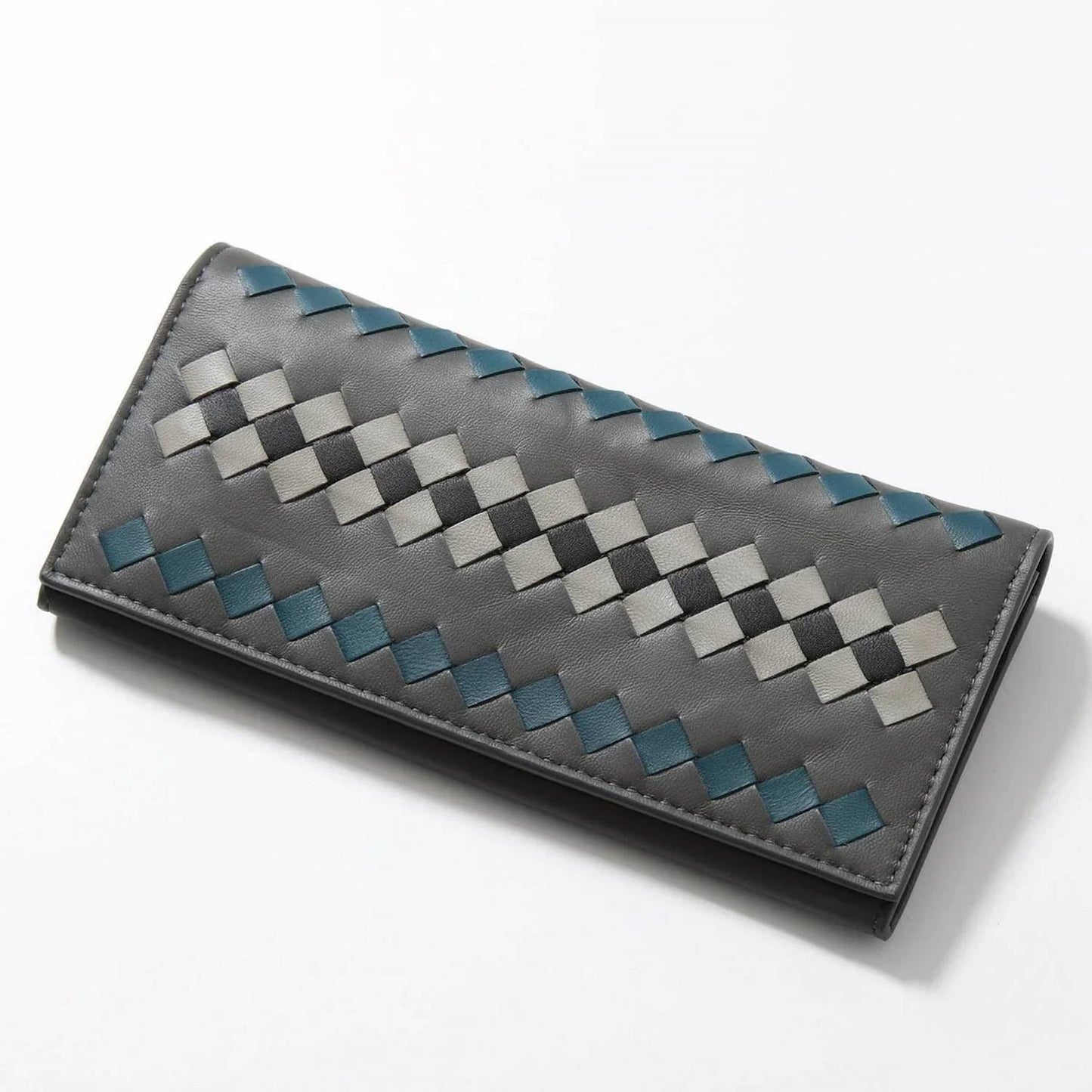 Women's Veneta Bi-fold Long Leather Wallet