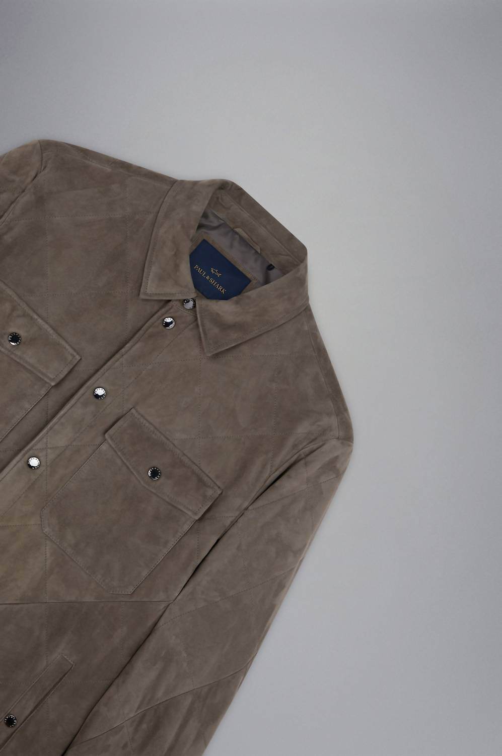 Paul & Shark - Aqualeather Quilted Suede Shacket - Rack Hunt -