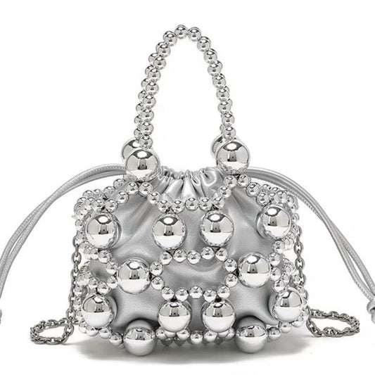 Women's Chloe Beaded Top Handle Bag