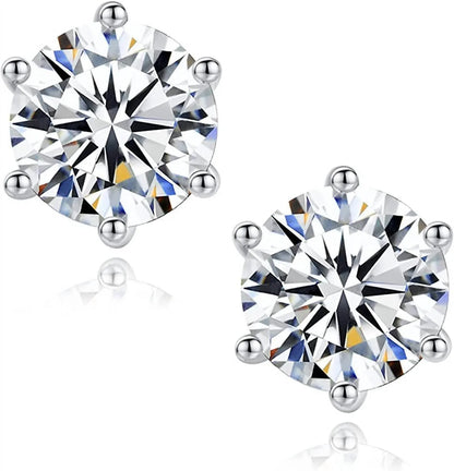 Allyanna Gifts - Women'sr Prong Moissanite Screwback Earrings - Rack Hunt