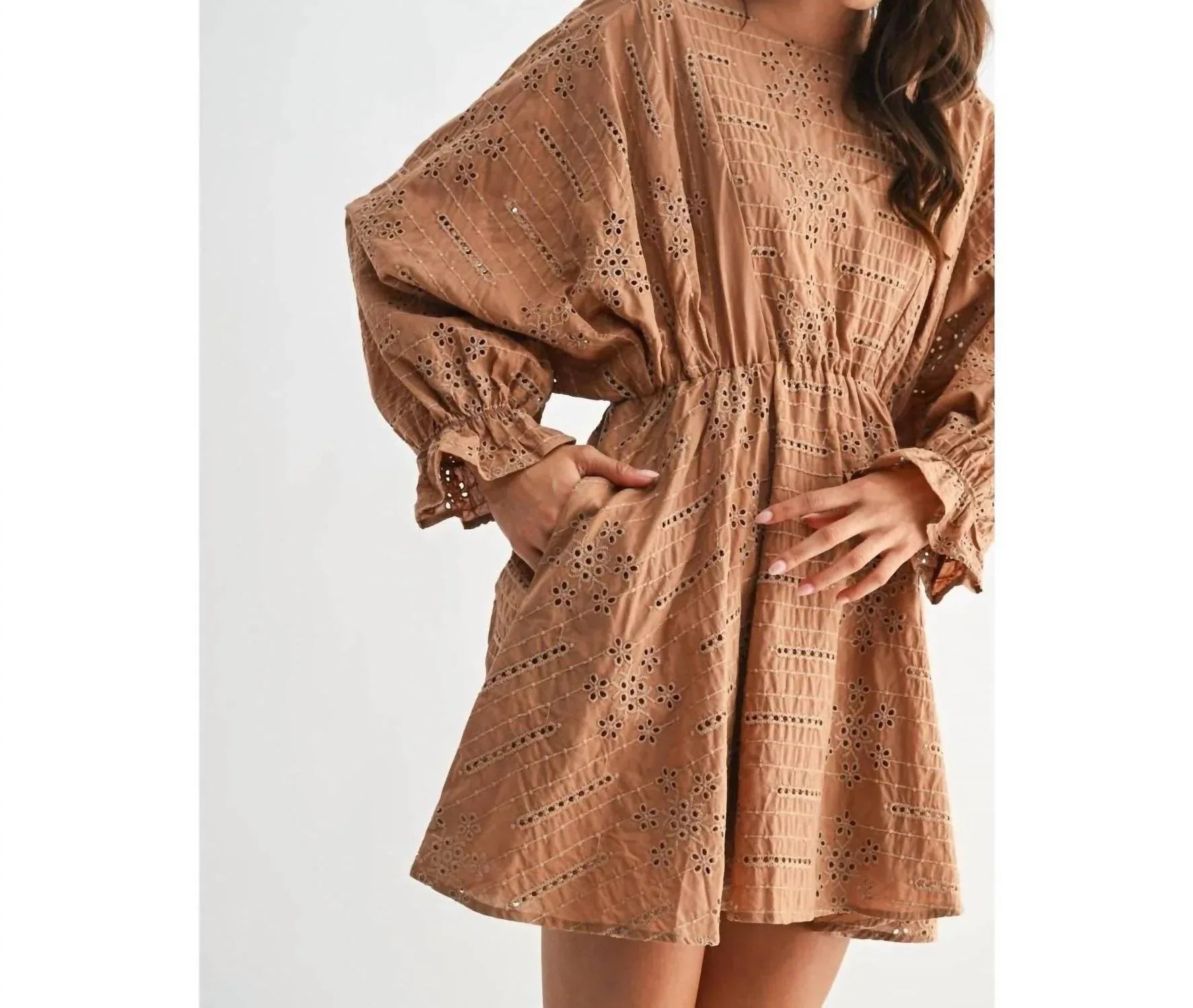 Clothing by IVE - Camden Eyelet Mini Dress - Rack Hunt