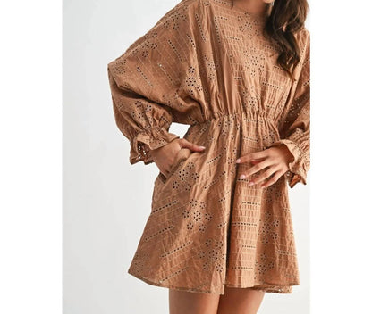 Clothing by IVE - Camden Eyelet Mini Dress - Rack Hunt