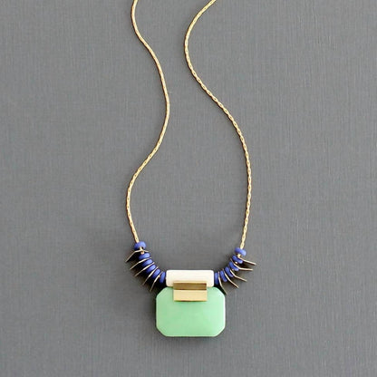 Women's Vintage Glass Necklace