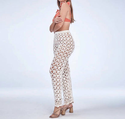 April Crochet Coverup Pants