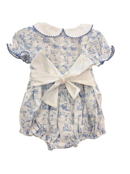 Girl's Bunny Toile Bubble