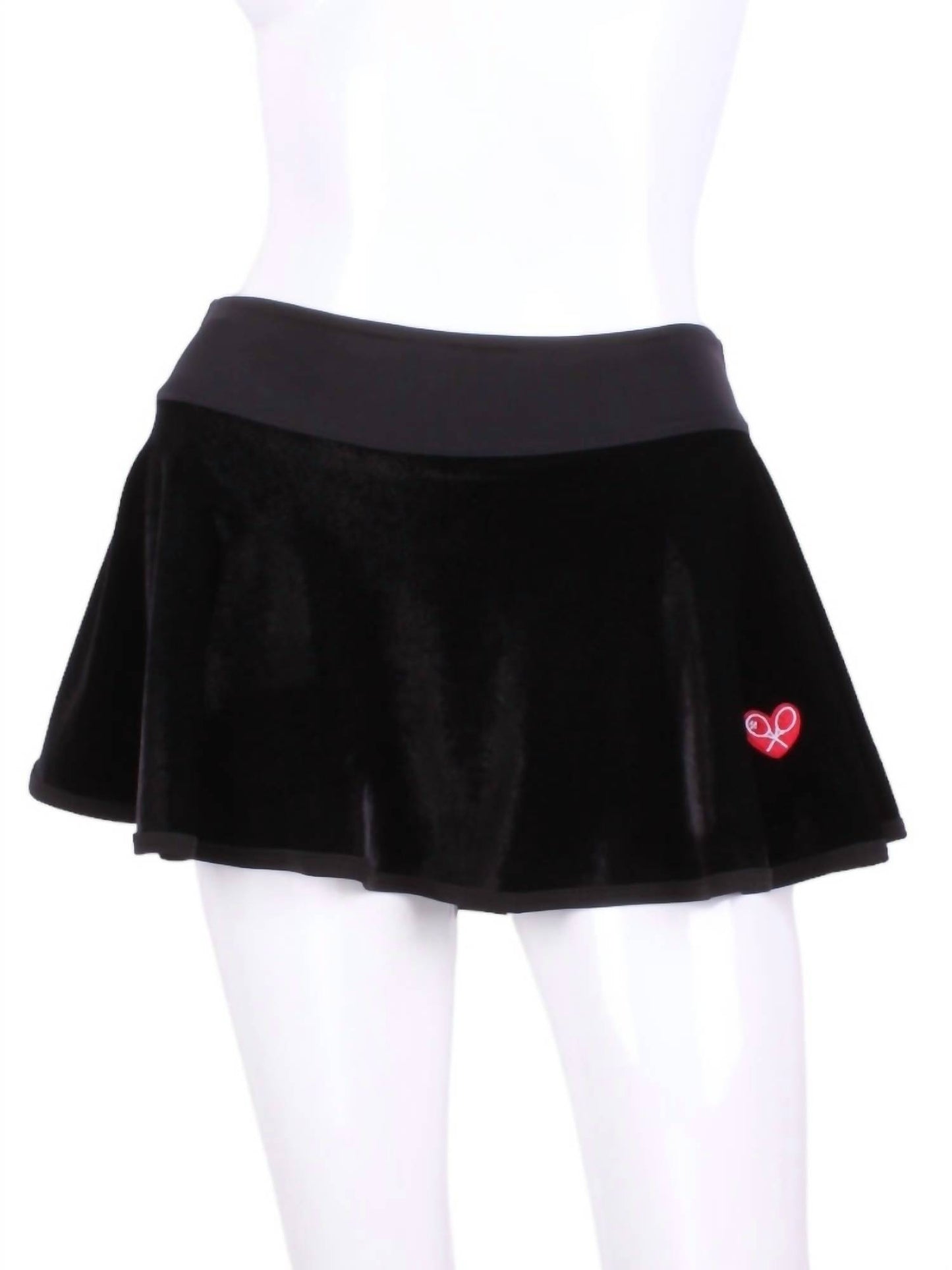 Women's Velvet Love "o" Tennis Skirt