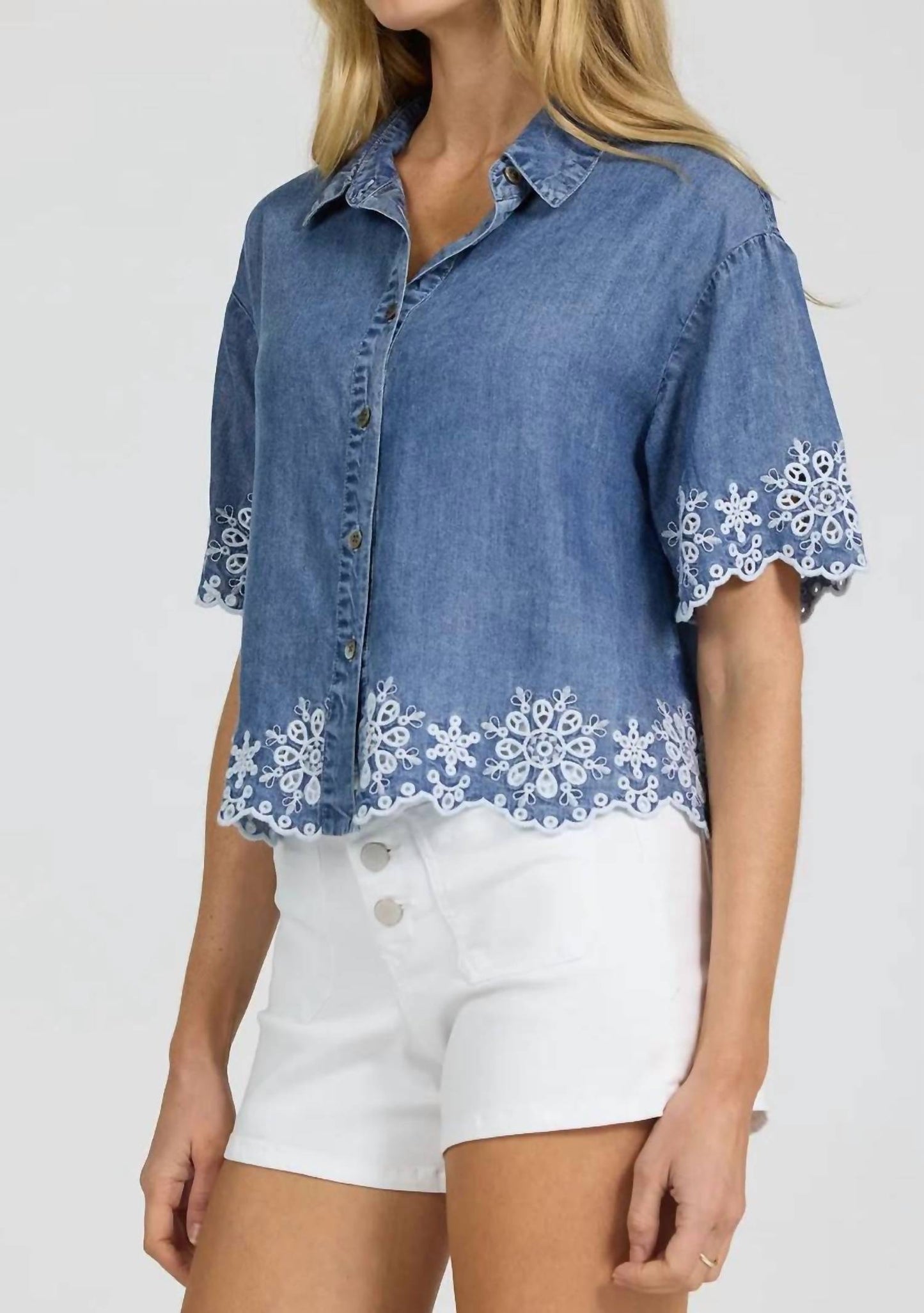 Ansel Embroidered Top