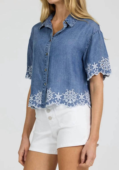 Ansel Embroidered Top