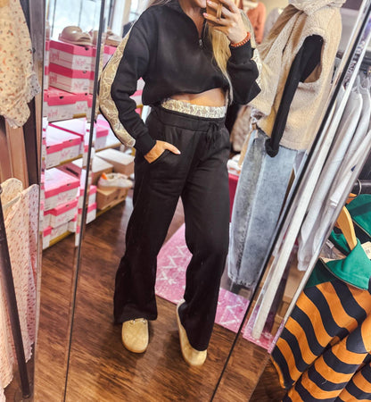 Two Piece Sweter And Pants Set