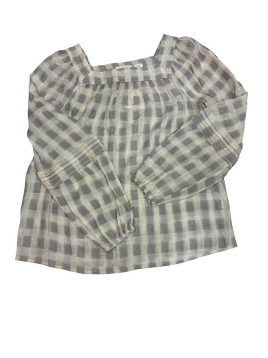 Plaid Long Sleeve Blouse
