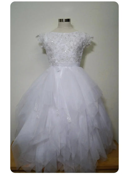 Joan Calabrese - Beaded White Lace Bodice - Rack Hunt