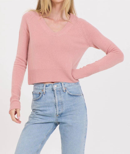Blakely Cashmere V-neck Top