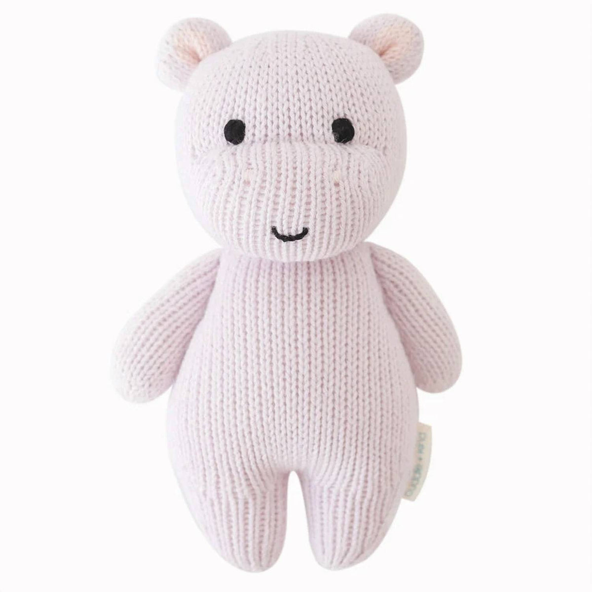Kids Hand Knit Baby Hippo Stuffed Toy