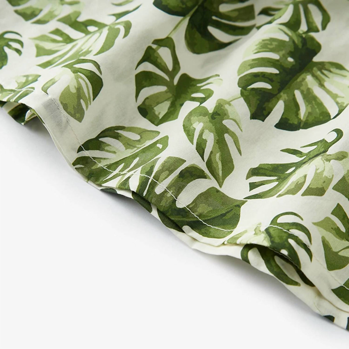Girl's Island Leaf Butterfly Ruffle Dress