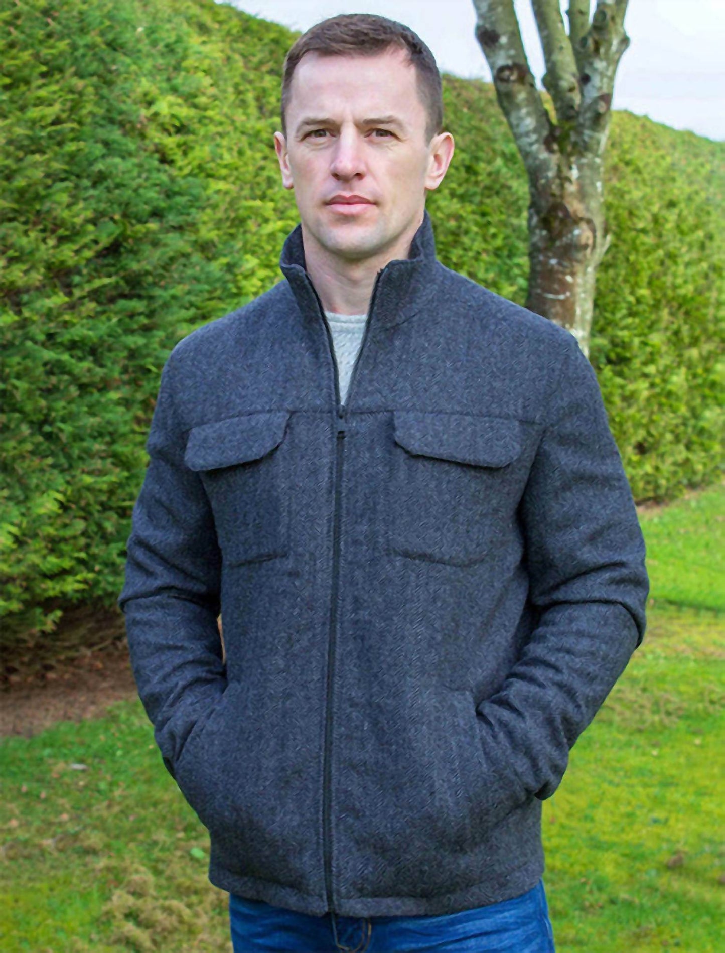 Agency International - Skellig Tweed Zip Jacket - Rack Hunt -