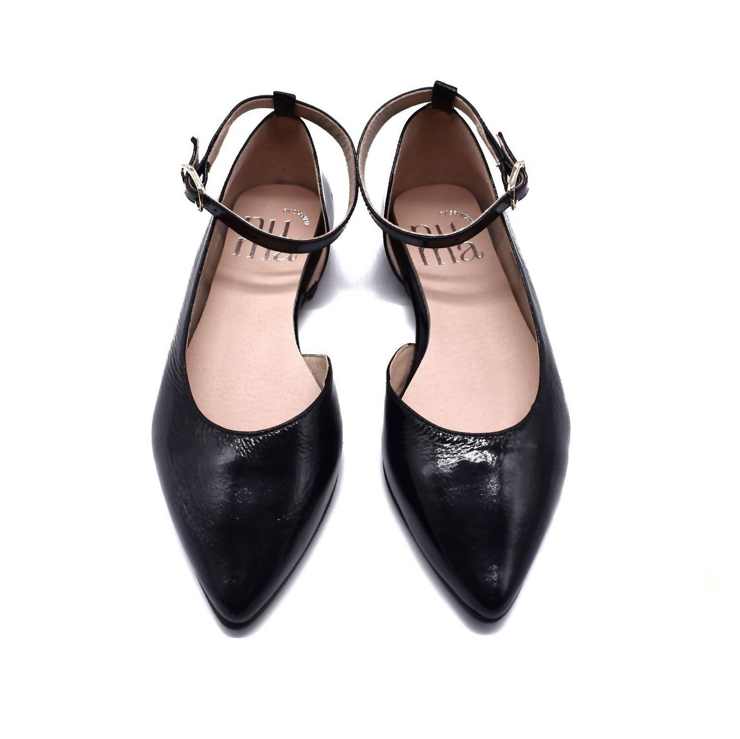 Numa by Spanians - Patent Leather Ballet Flat Shoes - Rack Hunt