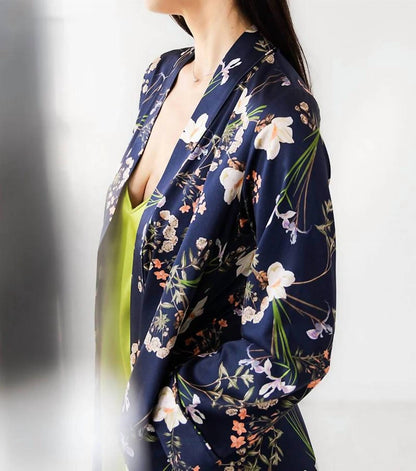 Silk Floral Design Robe