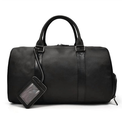 Steel Horse Leather - Men's Endre Weekender Vintage Leather Duffle Bag - Rack Hunt