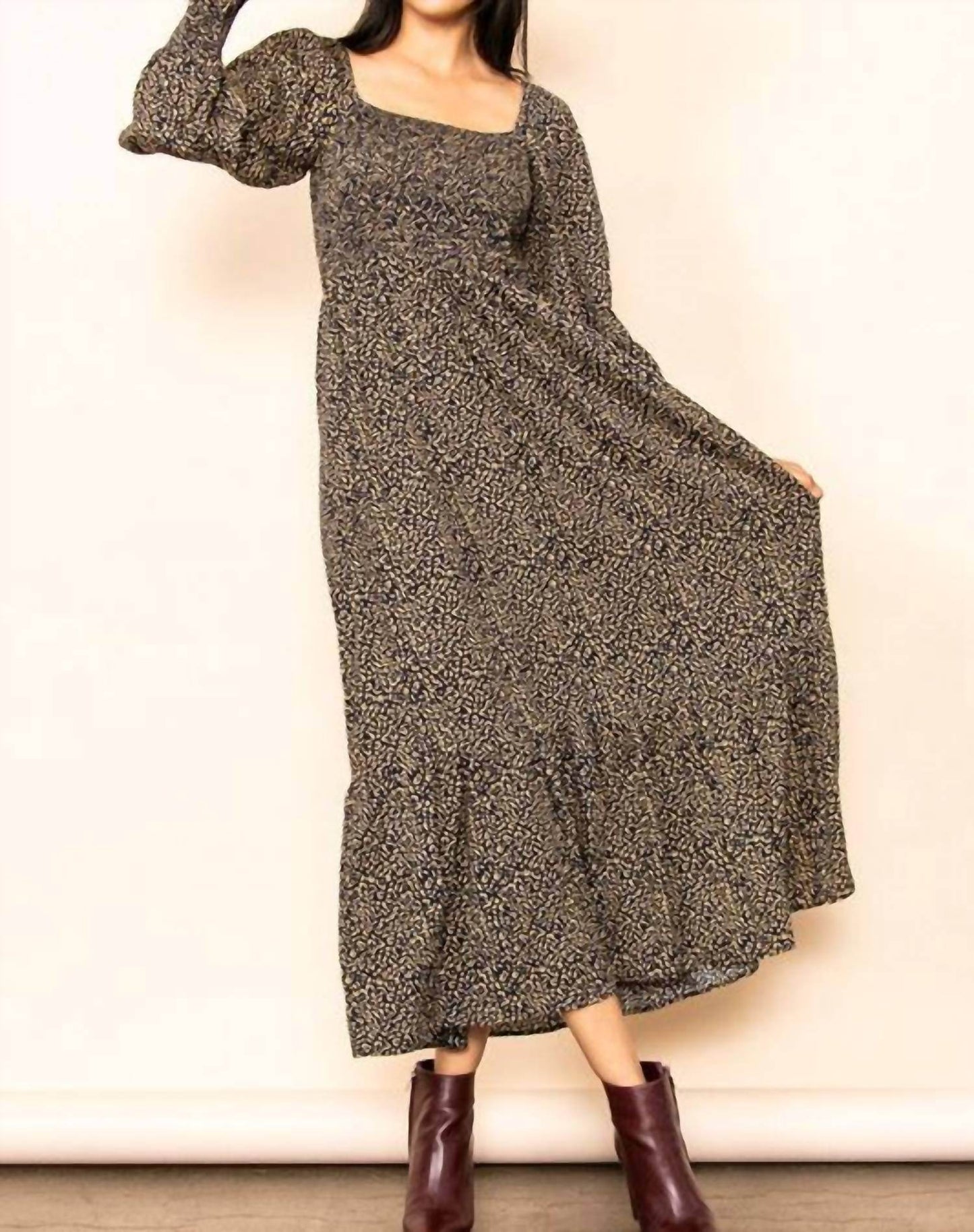 Elloh - Women's Leopard Maxi Dress - Rack Hunt -