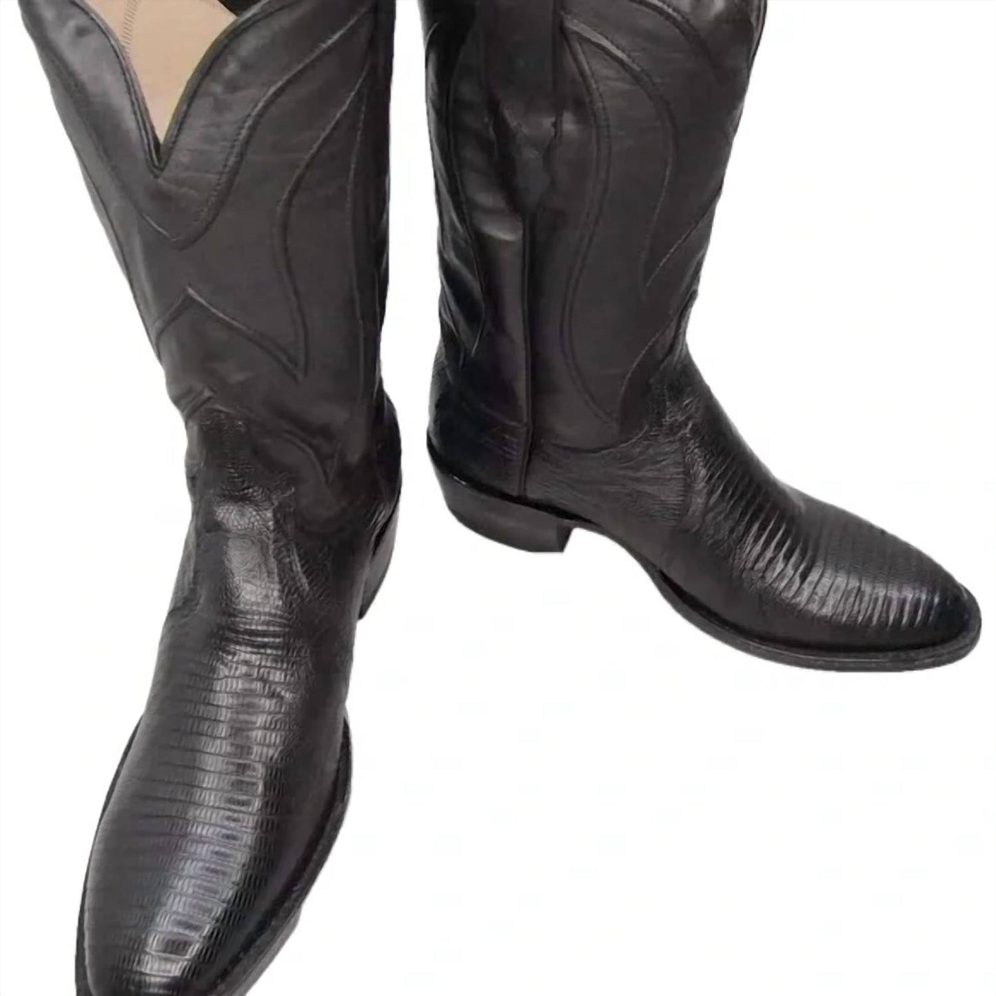 Men's Teju Lizard Western Cowboy Boots - Wide