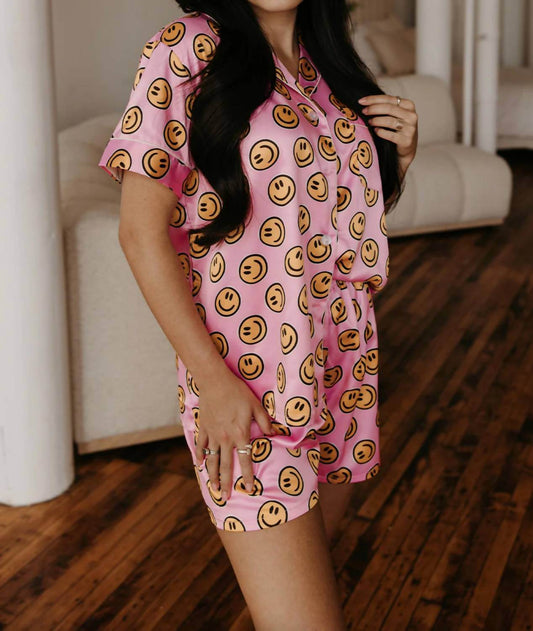 Spikes and Seams - Smiley Face Pajamas Set - Rack Hunt -