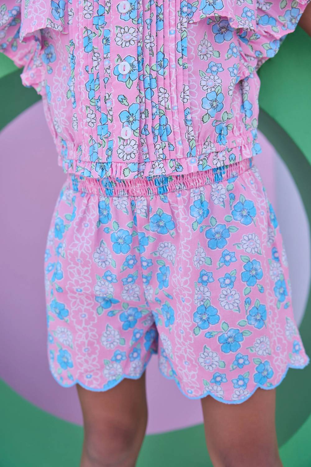 Kids Shirred Shorts