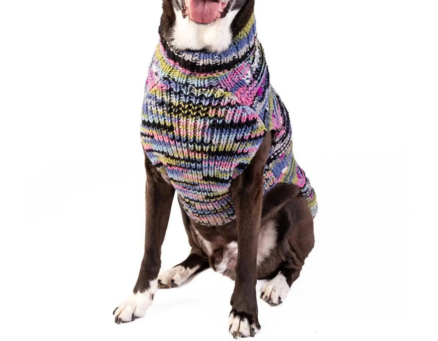 Chilly Dogs - Purple Woodstick Dog Sweater - side view - Rack Hunt