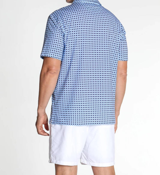 Printed Pima Cotton Short Sleeve Shirt