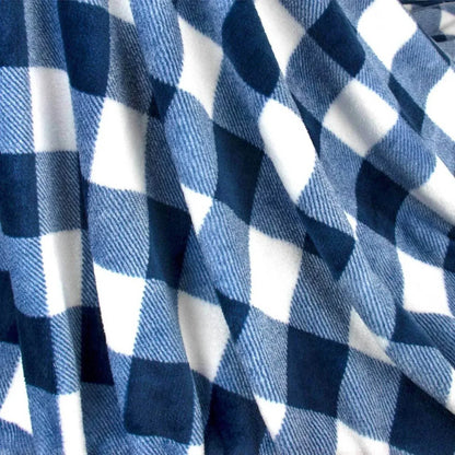 Pavilia - Buffalo Check Plaid Plush Fleece Blanket Throw - Rack Hunt