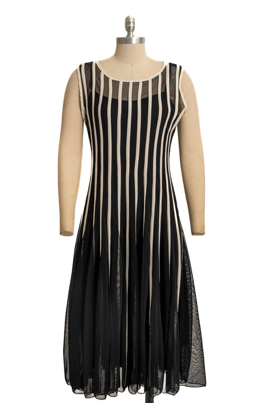 Women's Ribbed Mesh Dress