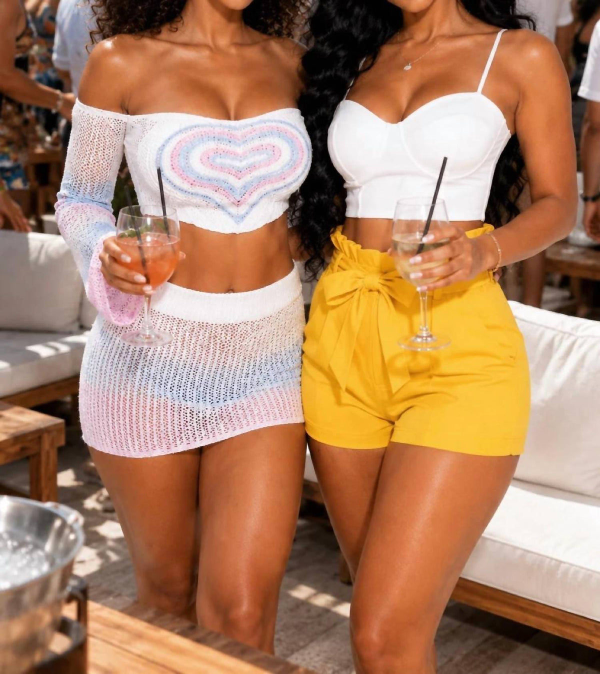 It’s The Weekend High Waist Paper Bag High Waist Front Tie Shorts