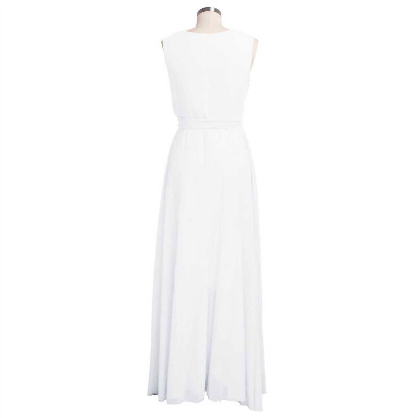 Fatuov - Women's Sleeveless V-neck Maxi Dress - Rack Hunt -