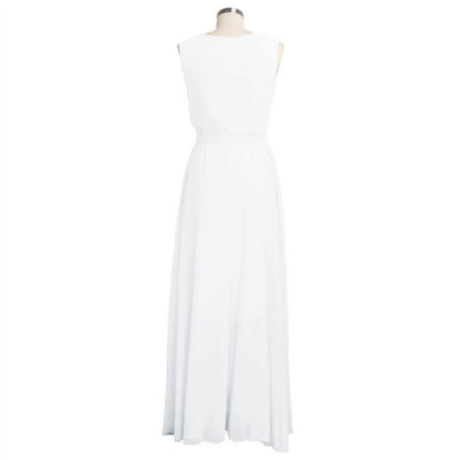 Fatuov - Women's Sleeveless V-neck Maxi Dress - Rack Hunt