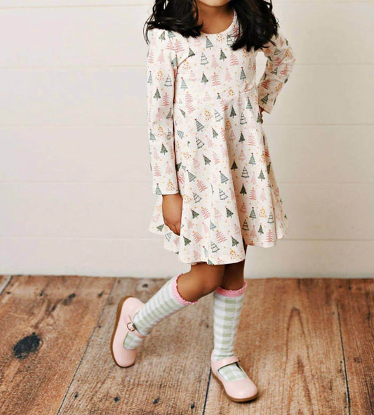 Swoon Baby Clothing - Glitter Trees Long Sleeve Dress - Rack Hunt -