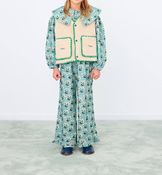 Girl's Bouquet Frilled Pants