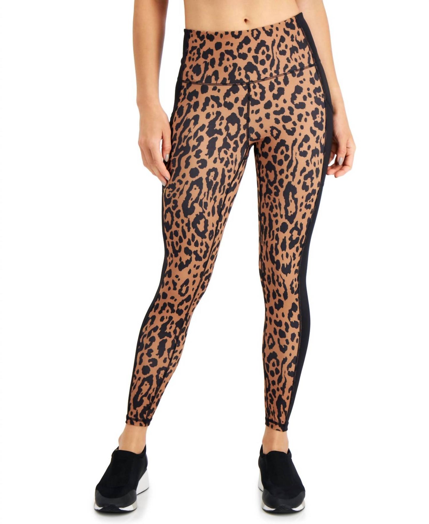Women's Activewear Printed Colorblock 7/8 Leggings