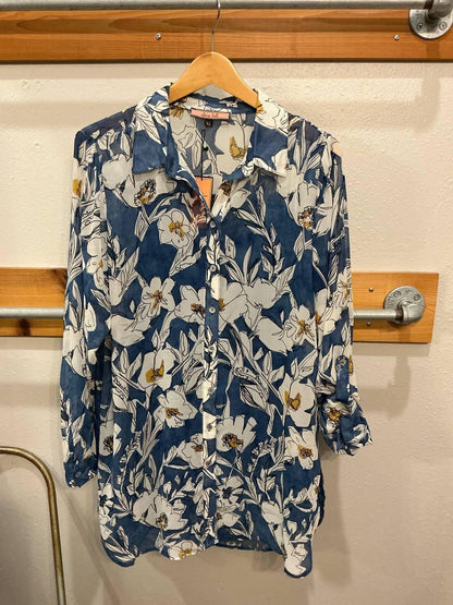 Olive Hill - Drawn Floral Blouse - Rack Hunt