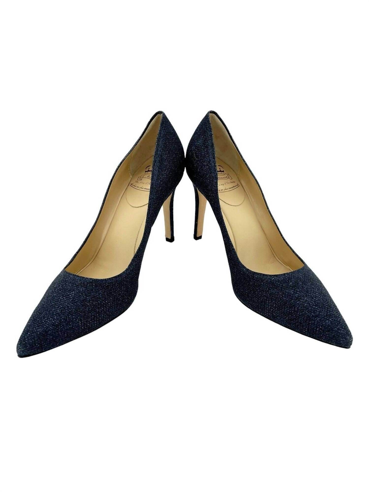 L'Arianna - Women's Glitter Mesh Stiletto Heels - Rack Hunt -